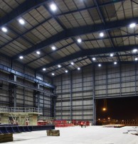 N.E Fabrication firm upgrade very high output Sodium Lights to Intelligent Lighting System 