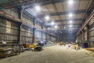 Teesside Marine MRO Supplier chooses Intelligent LED lighting for Fabrication Shed and saves 78% over 400W HID